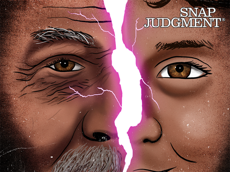 There are two different faces combined as one. One old one young.